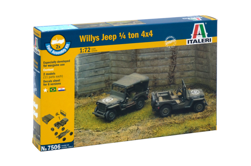 Fast Assembly military 7506 - 1/4 Ton 4x4 TRUCK (1:72)