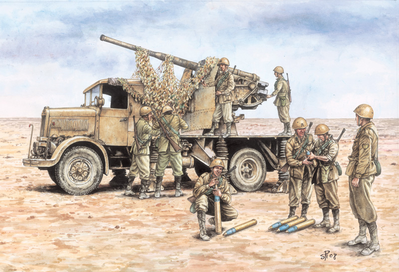 Fast Assembly military 7508 - Autocannon Ro3 with 90/53 AA gun (1:72)