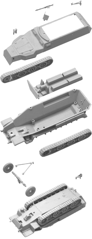 Fast Assembly military 7516 - Sd.Kfz.251/1 Ausf.C (1:72)