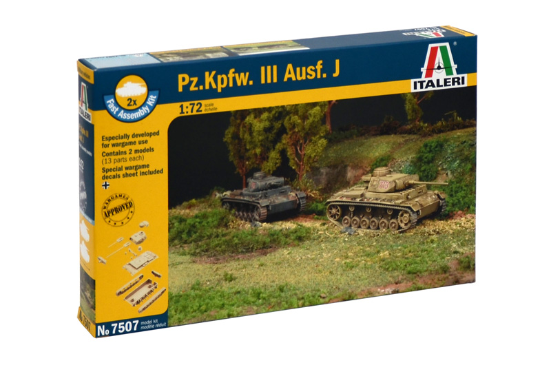 Fast Assembly tanky 7507 - Pz.Kpfw.III Ausf.J (1:72)