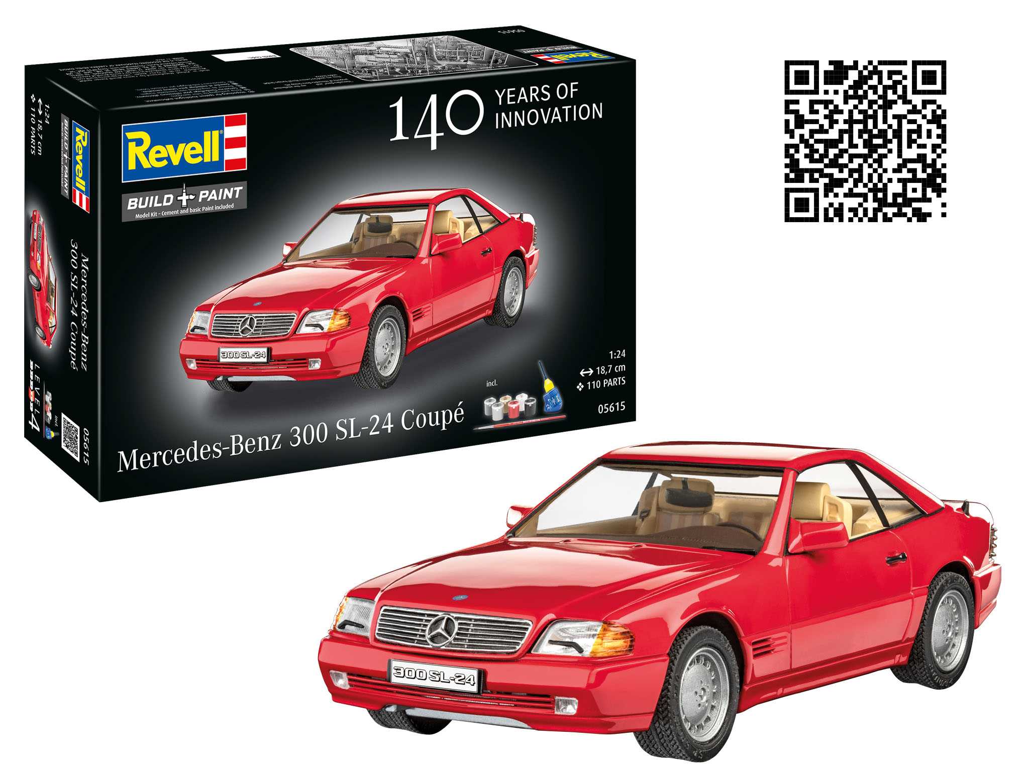 Gift-Set auto 05615 - Mercedes-Benz 300 SL-24 Coupé (100th Anniversary) (1:24)