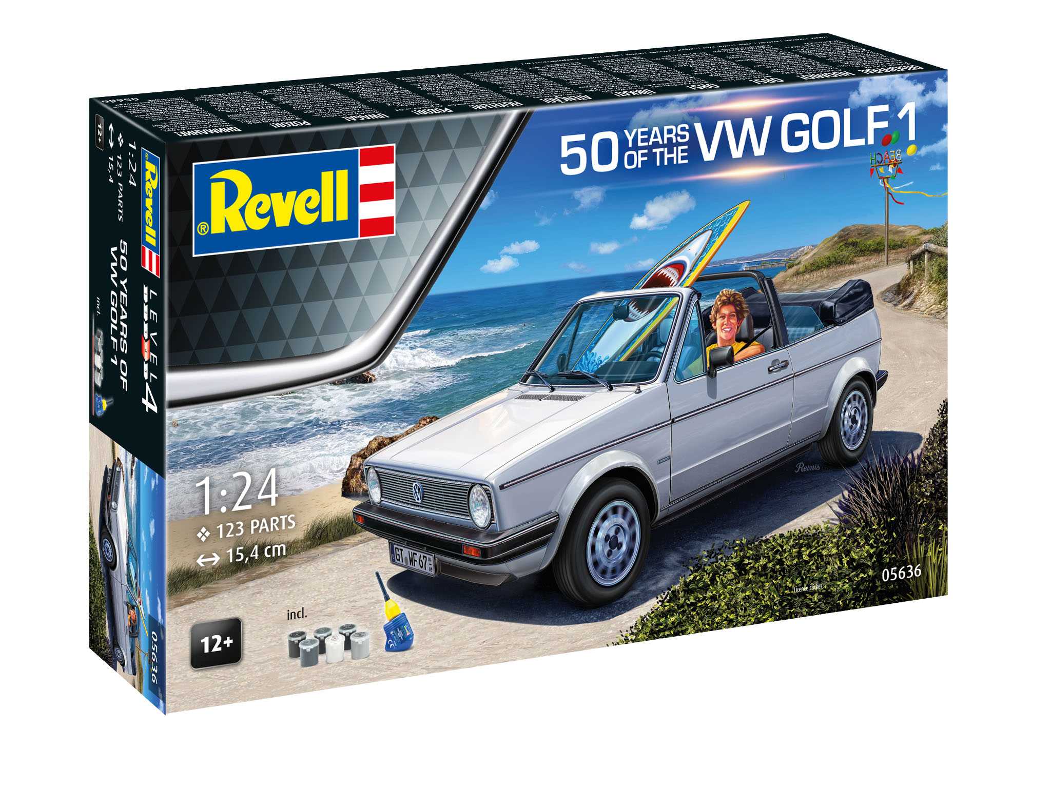 Gift-Set auto 05636 - 50 Years of the VW Golf 1 (1:24) 18-05636