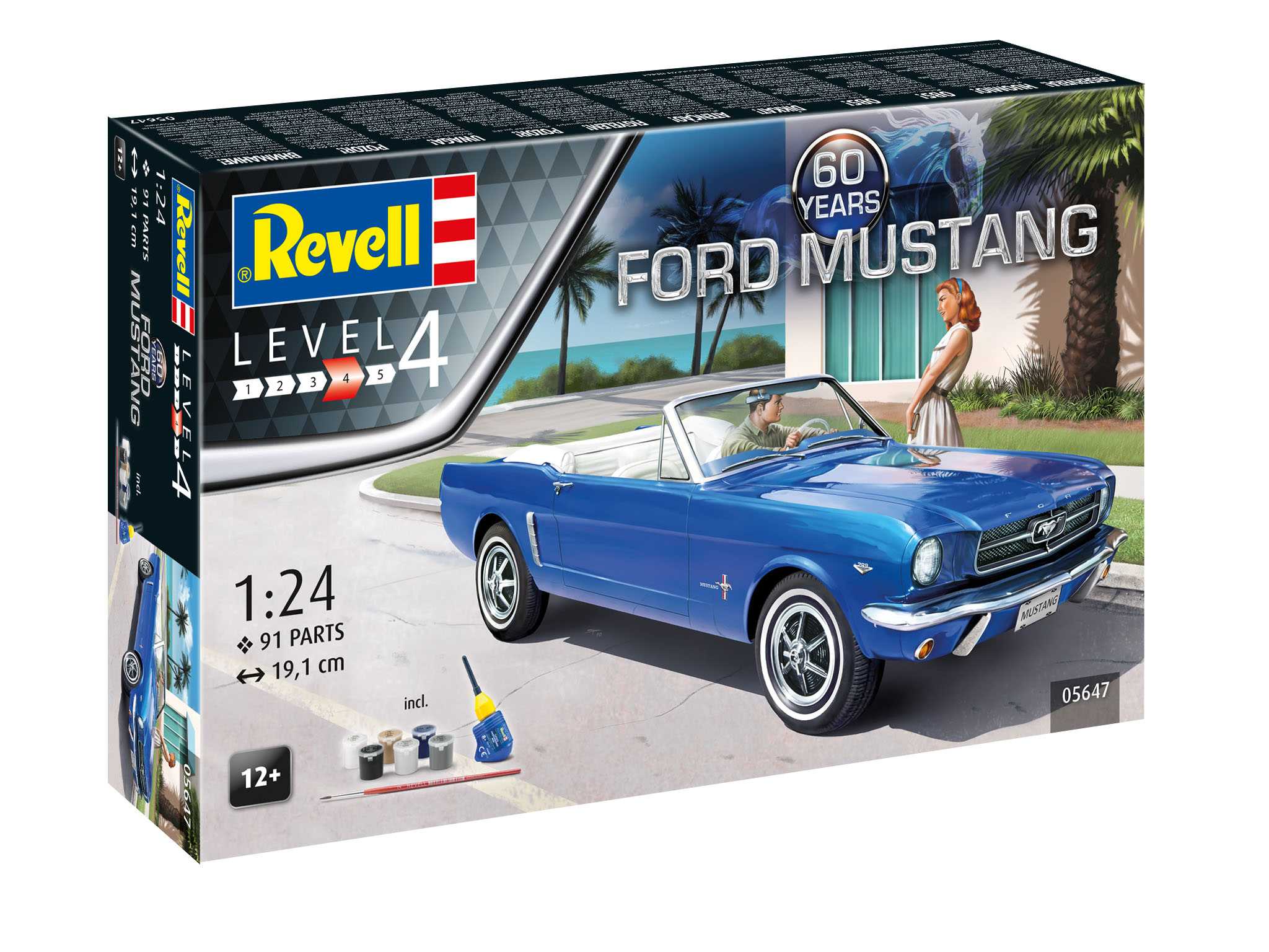 Gift-Set auto 05647 - 60th Anniversary Ford Mustang (1:24) 18-05647