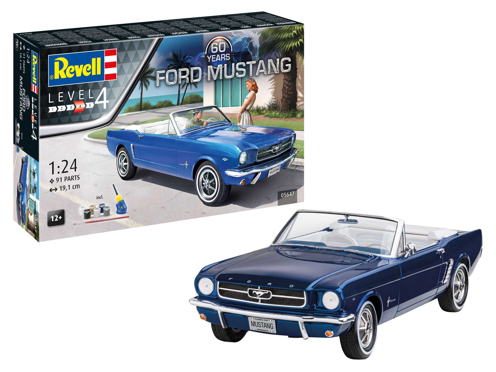 Gift-Set auto 05647 - 60th Anniversary Ford Mustang (1:24)