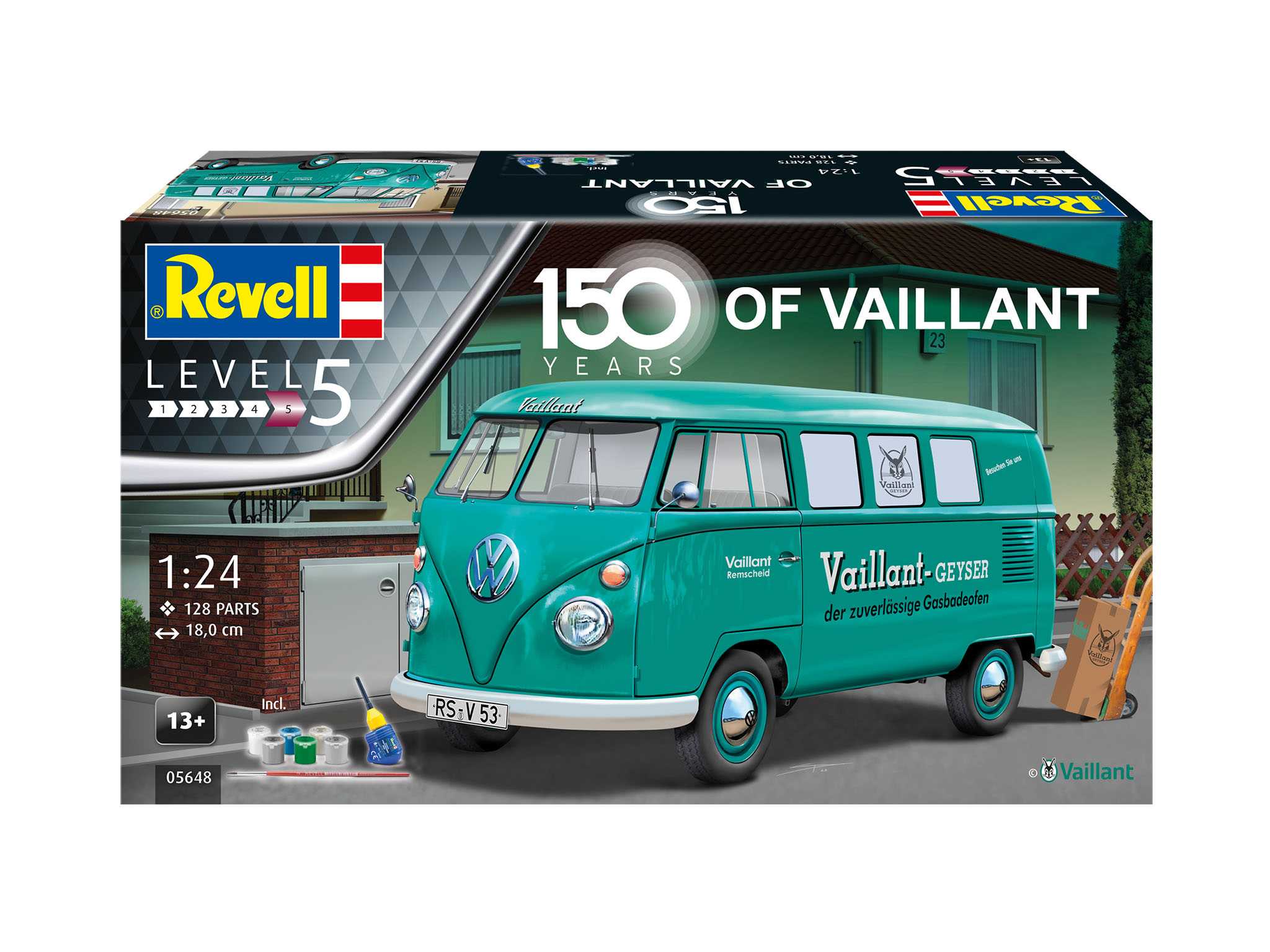 Gift-Set auto 05648 - 150 Years of Vaillant (VW T1 Bus) (1:24)