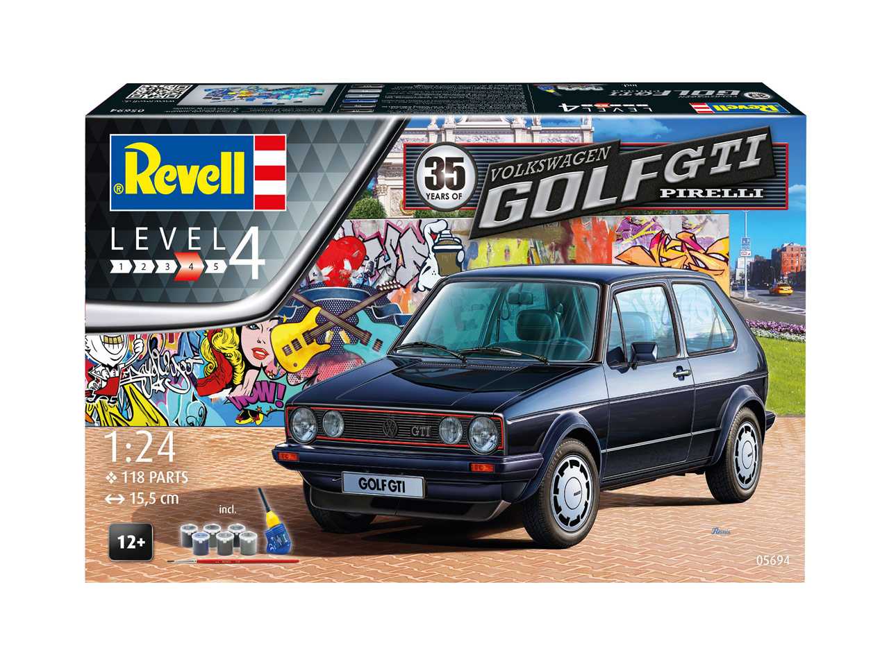 Gift-Set auto 05694 - 35 Years VW Golf 1 GTi Pirelli (1:24)