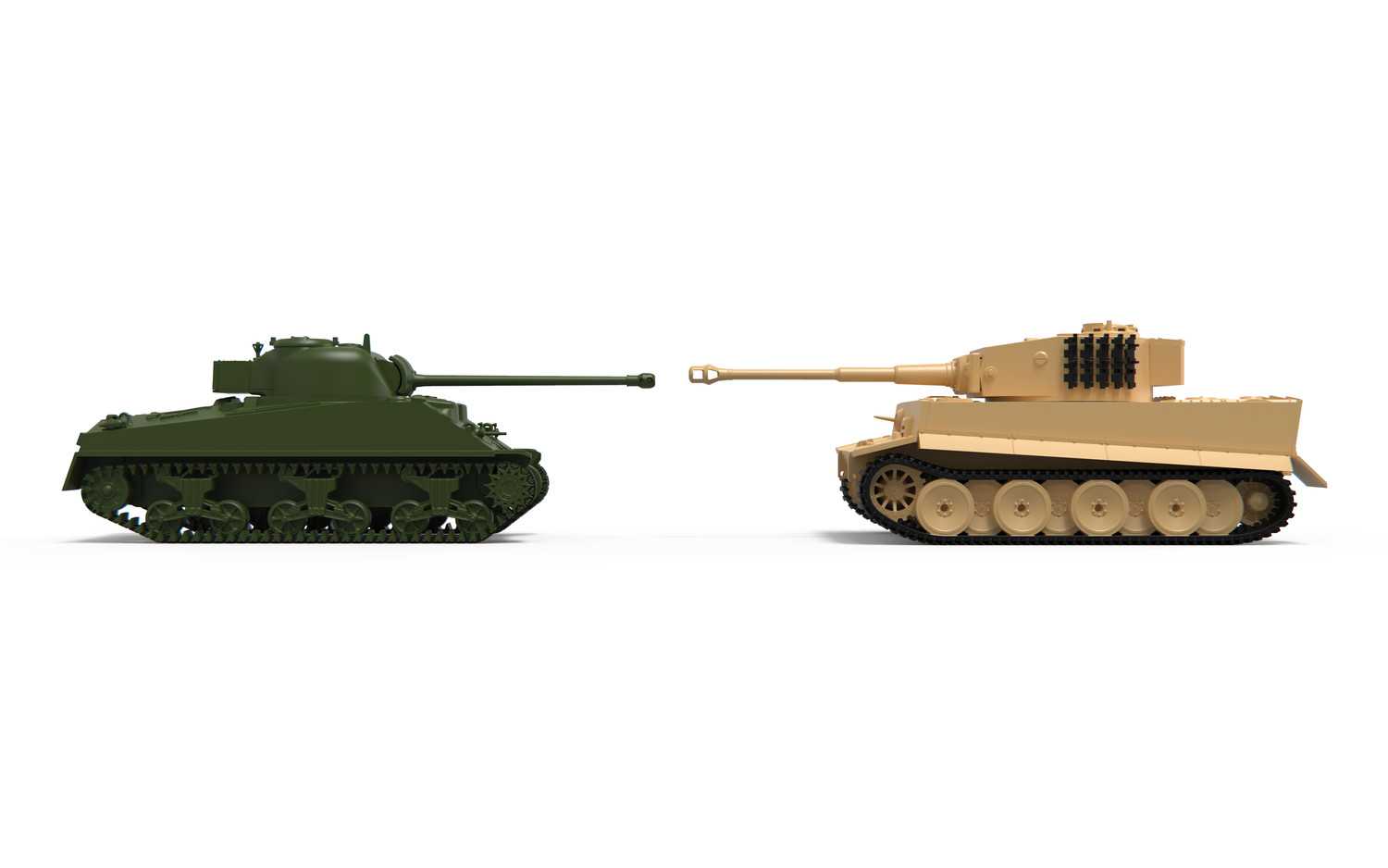 Gift Set tanky A50186 - Classic Conflict Tiger 1 vs Sherman Firefly (1:72)