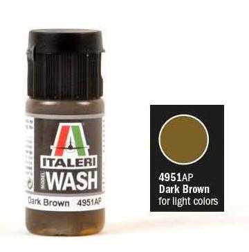 Taliari wash akryl 4951AP - Dark brown 20ml 33-4951AP