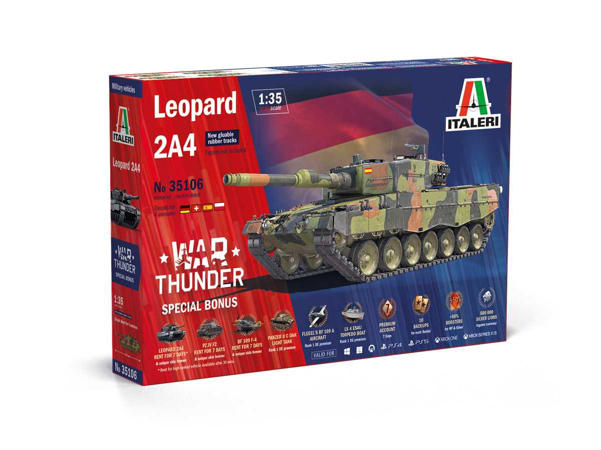 Model Kit War Thunder tank 35106 - Leopard 2A4 (1:48)