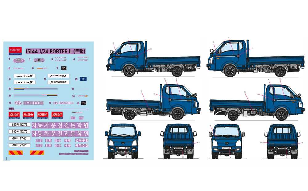 Model Kit auto 15144 - PORTER II Cargo Truck (1:24)