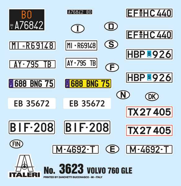 Model Kit auto 3623 - Volvo 760 GLE (1:24)