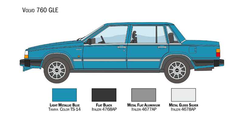 Model Kit auto 3623 - Volvo 760 GLE (1:24)