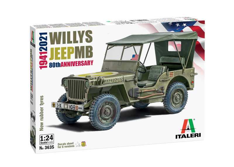 Model Kit auto 3635 - Willys Jeep MB (1:24) 33-3635