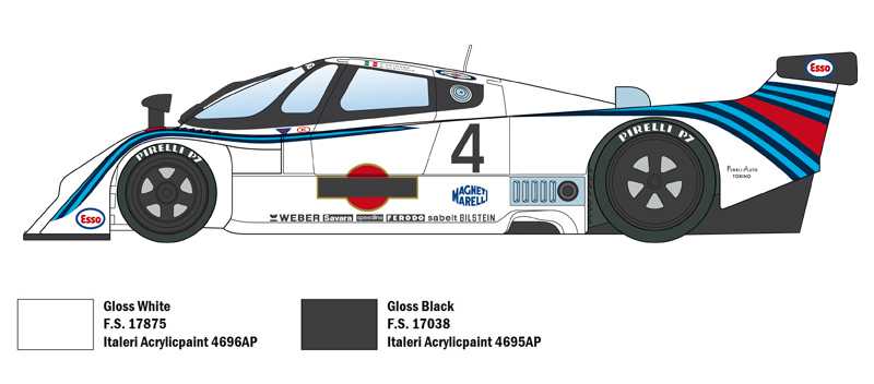 Model Kit auto 3641 - Lancia LC2 (1:24)