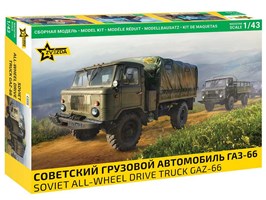 Model Kit auto 43008 - Soviet all-wheel drive truck GAZ-66 (1:43)