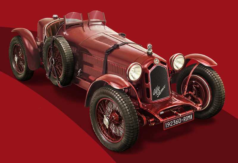 Model Kit auto 4708 - Alfa Romeo 8C 2300 Roadster (1:12)