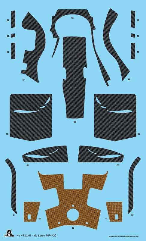 Model Kit auto 4711 - Mc Laren MP4/2C Prost Rosberg (1:12)