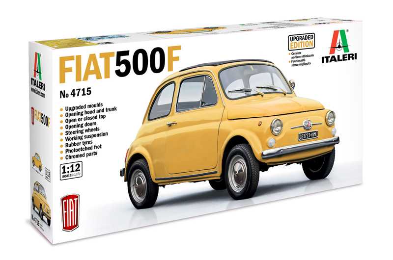Model Kit auto 4715 - FIAT 500 F 1968 upgraded edition (1:12) 33-4715