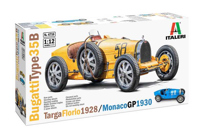 1:12 Bugatti Typ 35B, Targa Florio 1928 / GP Monako 1930