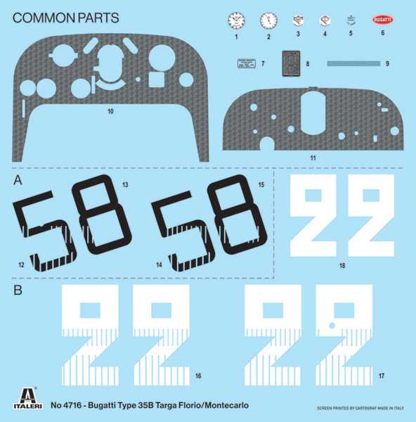 Model Kit auto 4716 - Bugatti T35B Targa F./GP Monaco (1:12)