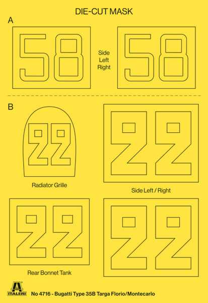 Model Kit auto 4716 - Bugatti T35B Targa F./GP Monaco (1:12)