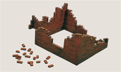 Model Kit budova 0405 - BRICK WALLS (1:35)