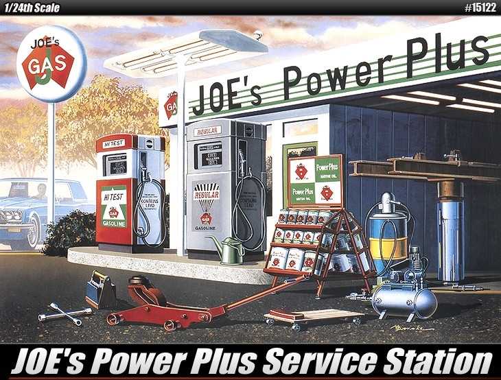Model Kit budova 15122 - Joe's Power Plus Gas Service Station LE: (1:24)