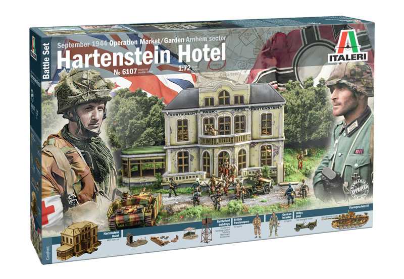 Model Kit dioráma 6107 - Market Garden: Hotel Hartenstein (1:72) 33-6107