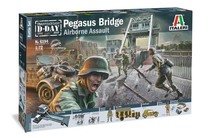 Model Kit diorama 6194 - Pegasus Bridge Airborne Assault (1:72)