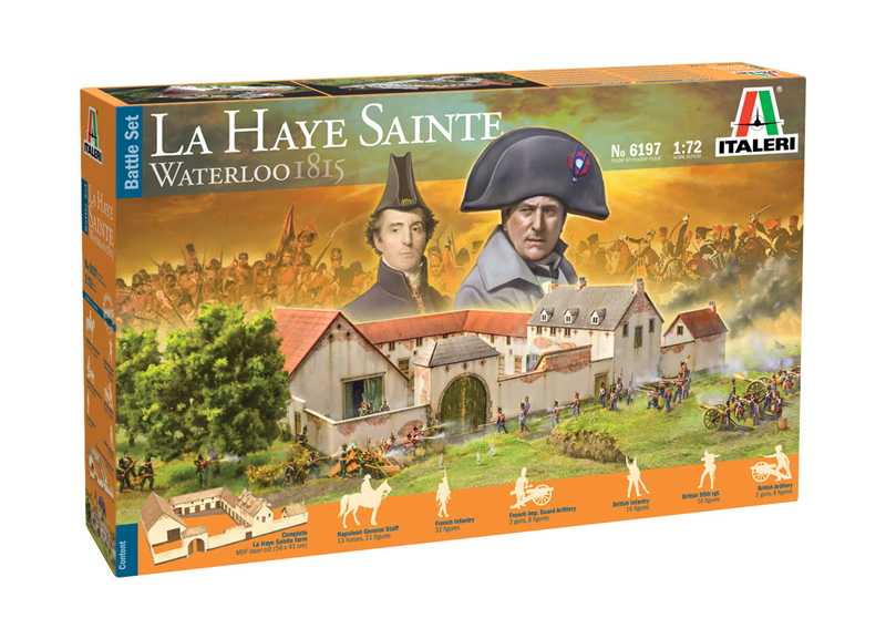 Model Kit dioráma 6197 - Waterloo 1815: La Haye Sainte (1:72) 33-6197