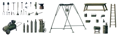 Model Kit doplňky 0419 - FIELD TOOL SHOP (1:35)