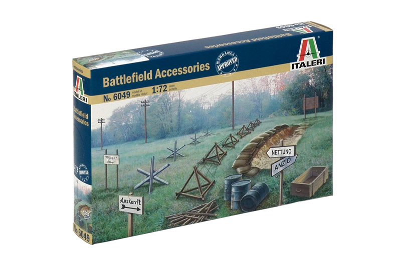 Model Kit doplňky 6049 - WWII - BATTLEFIELD ACCESSORIES (1:72)