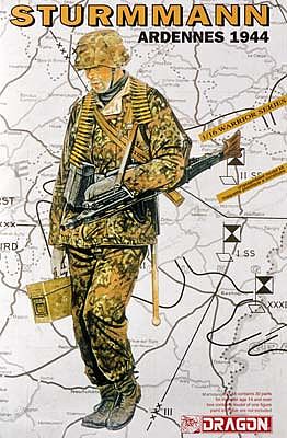 Model Kit figúrky 1604 - STURMMANN (ARDENES 1944) (1:16) 34-1604