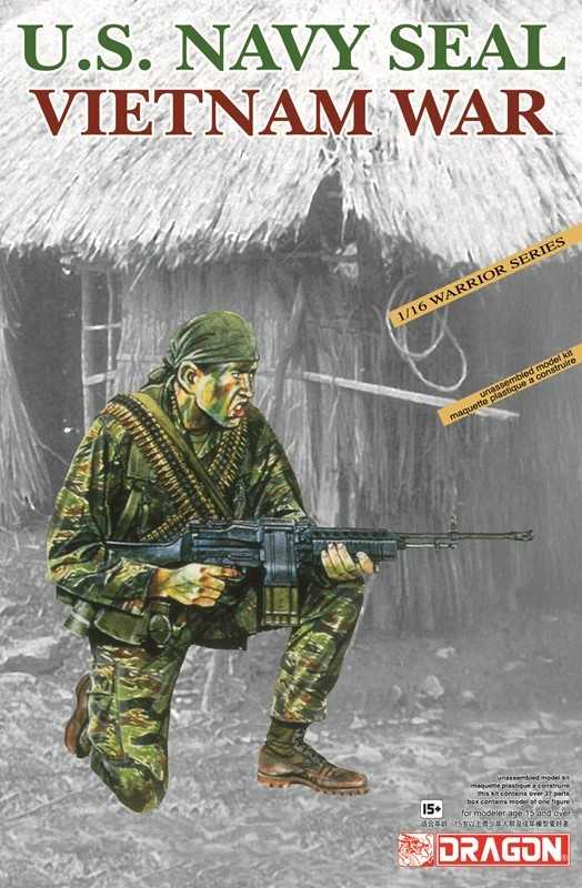 Model Kit figúrky 1607 - USNAVY SEAL, VIETNAM WAR (1:16) 34-1607