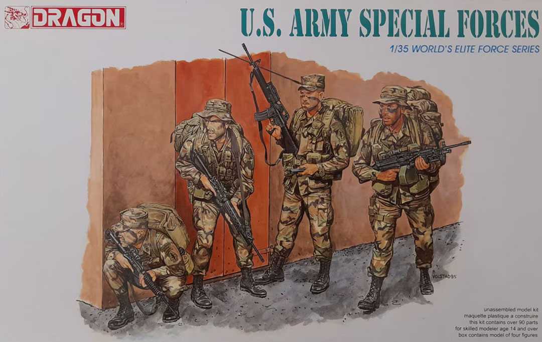 Model Kit figúrky 3024 - US ARMY SPECIAL FORCES (1:35) 34-3024