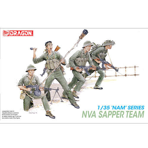 Model Kit figúrky 3308 - NVA SAPPER TEAM (1:35) 34-3308