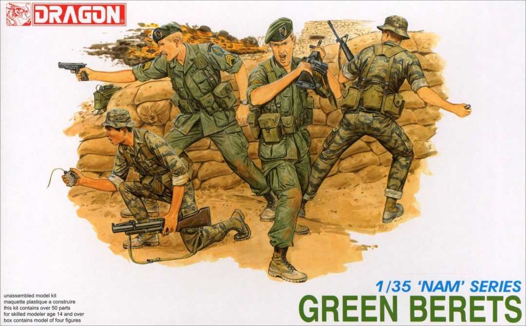 Model Kit figurky 3309 - GREEN BERETS (1:35)