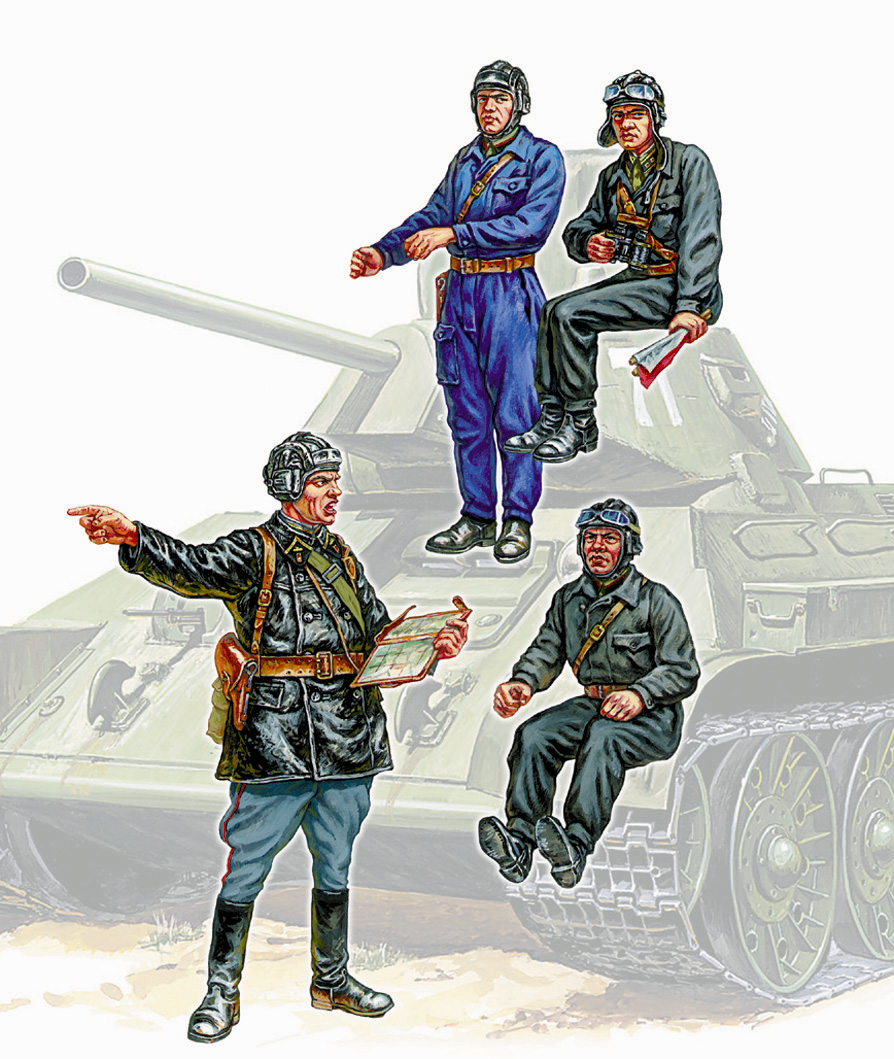 Model Kit figurky 3504 - Soviet Tank Crew (1:35)