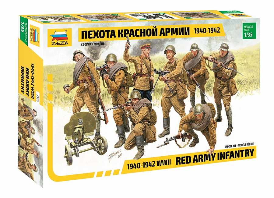Model Kit figúrky 3526 - Red Army Infantry (1940-42) (1:35) 32-3526