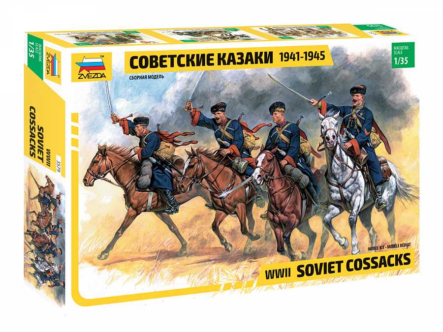 Model Kit figúrky 3579 - Soviet Cossacks (RR) (1:35) 32-3579