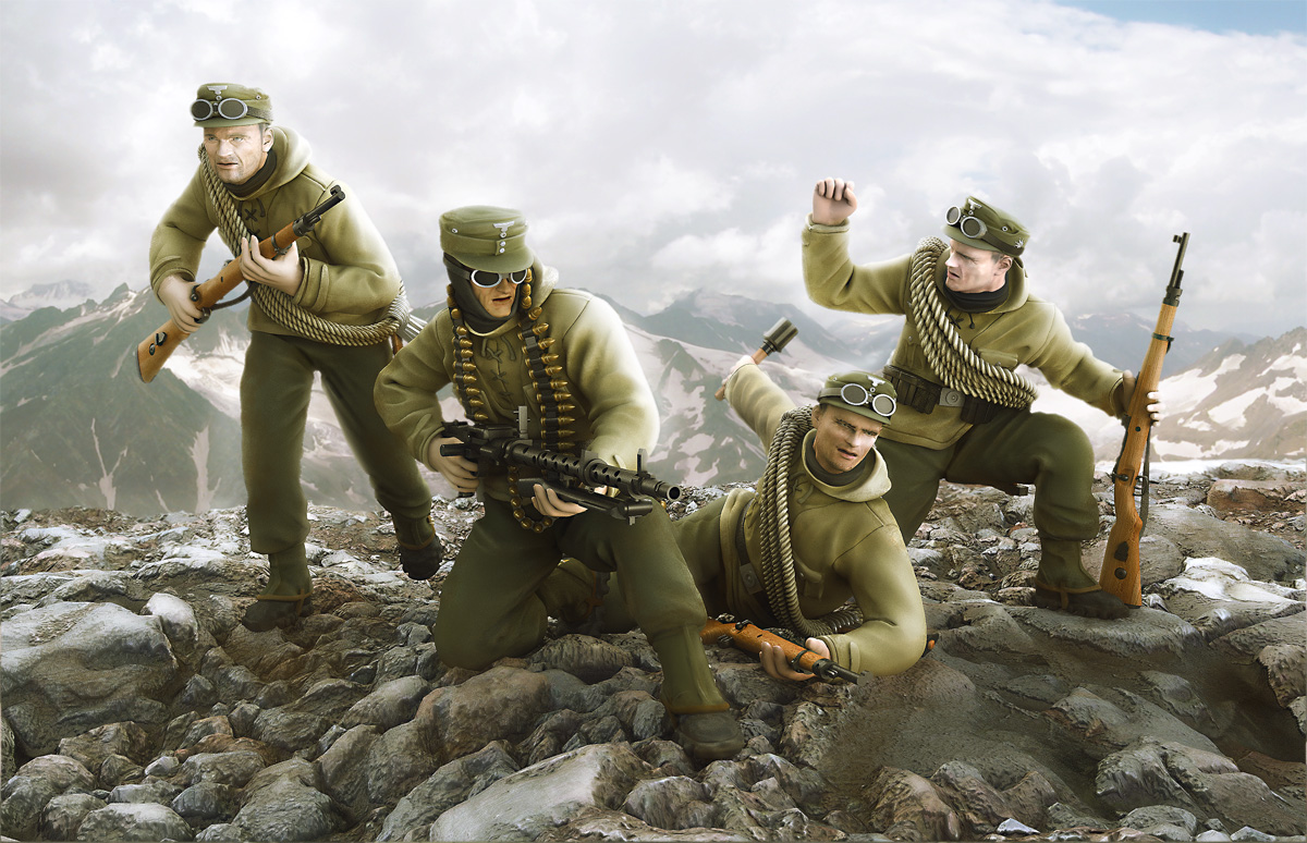 Model Kit figurky 3599 - German Gebirgsjäger (re-release) (1:35)