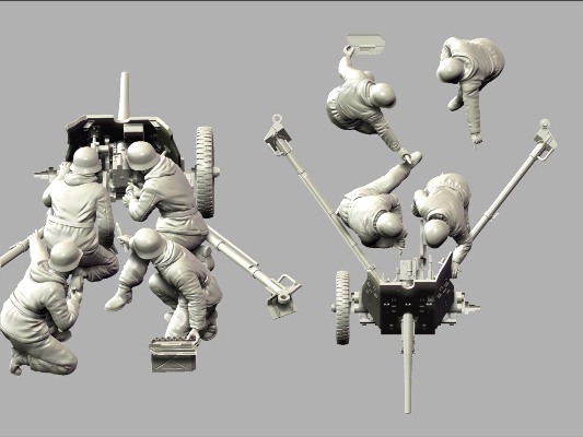 Model Kit figurky 3610 - PAK-36 with Crew (1:35)