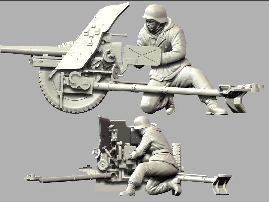 Model Kit figurky 3610 - PAK-36 with Crew (1:35)