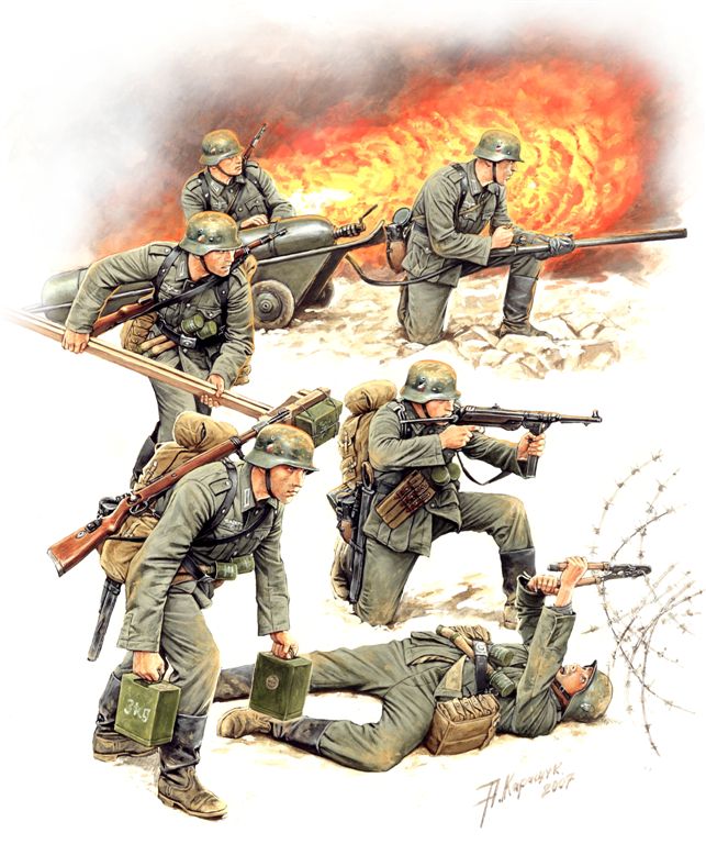 Model Kit figurky 3613 - German Sturmpioniere WWII (re-release) (1:35)