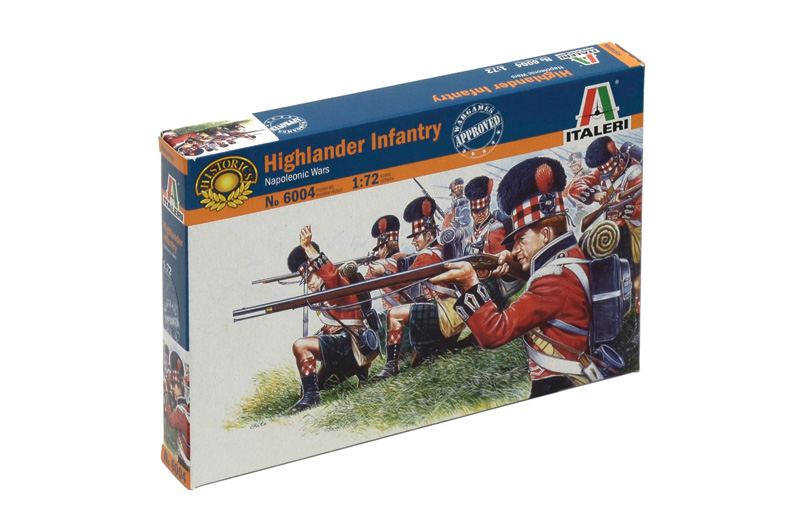 Model Kit figúrky 6004 - NAPOL. WARS: HIGHLANDER INFANTRY (1815) (1:72) 33-6004