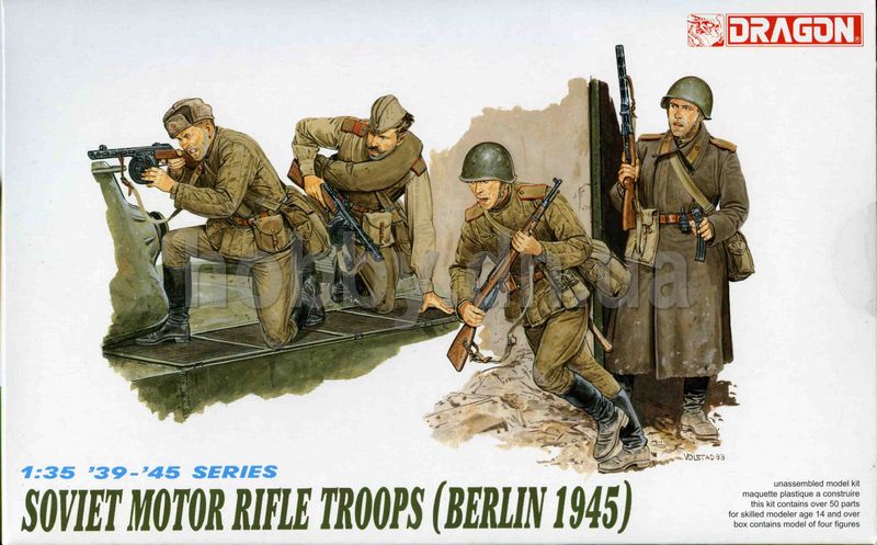 Model Kit figúrky 6019 - SOVIET MOTOR TROOPS (BERLIN 1945) (1:35) 34-6019