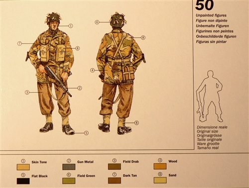 Model Kit figurky 6034 - WWII - BRITISH PARATROOPERS (1:72)
