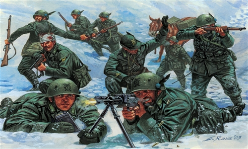 Model Kit figúrky 6059 - WWII - ITALIAN "ALPINI" (1:72) 33-6059