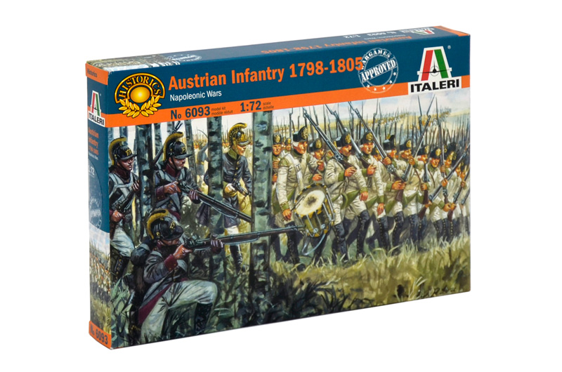 Model Kit figúrky 6093 - AUSTRIAN INFANTRY 1798-1805 (NAP.WARS) (1:72) 33-6093