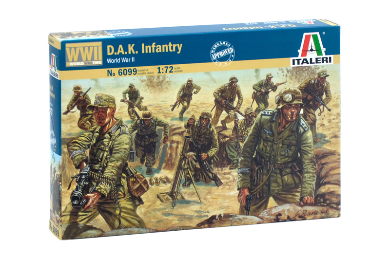 Model Kit figurky 6099 - WWII - D.A.K. INFANTRY (1:72)